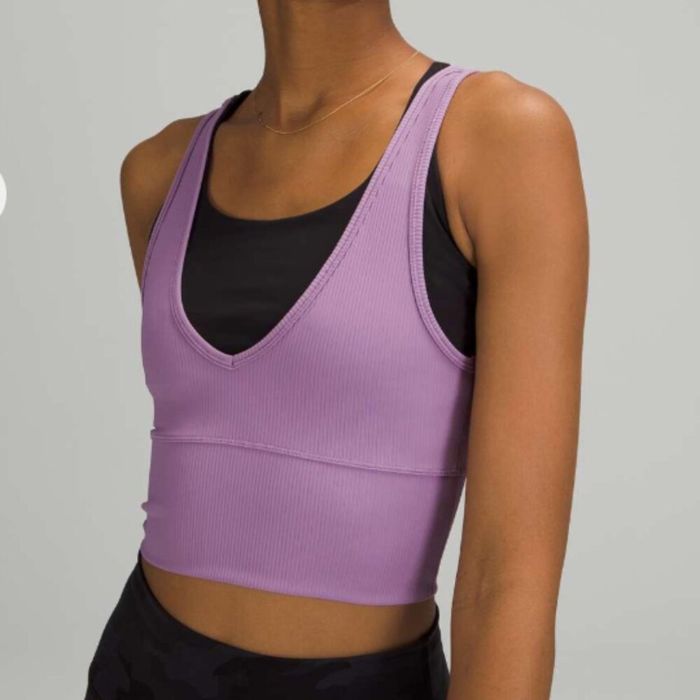 EUC Lululemon Ribbed Power Pivot Tank Top | Size 0/2